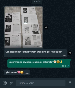 Panda Fotokopi & Baskı Merkezi Sizden Gelenler