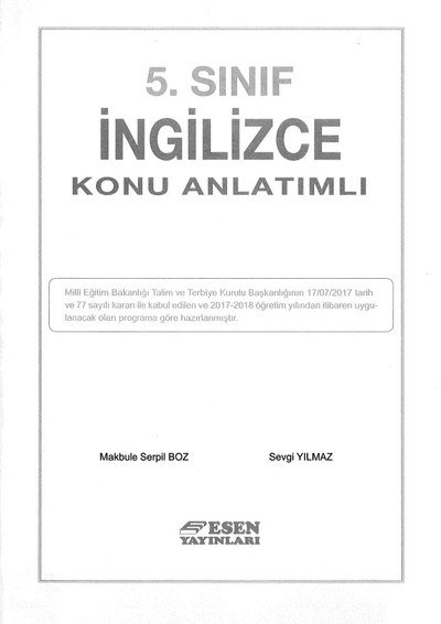 İNGİLİZCE KONU ANLATIMLI