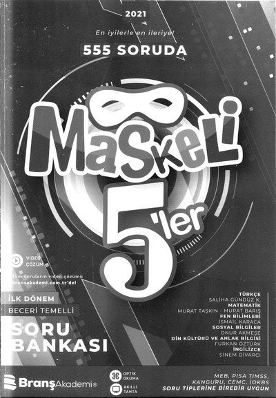 555 SORUDA MASKELİ 5'LER Panda Fotokopi & Baskı Merkezi