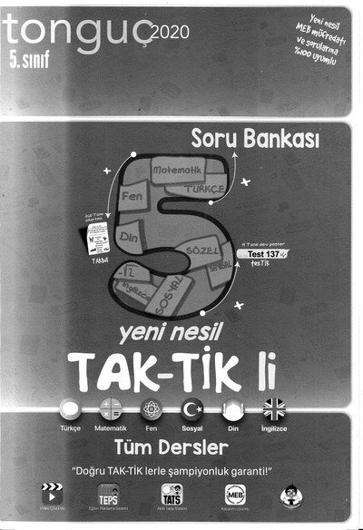 YENİ NESİL TAK-TİK Lİ TÜM DERSLER SORU BANKASI Panda Fotokopi & Baskı Merkezi