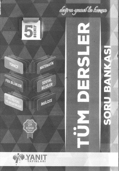 TÜM DERSLER SORU BANKASI Panda Fotokopi & Baskı Merkezi