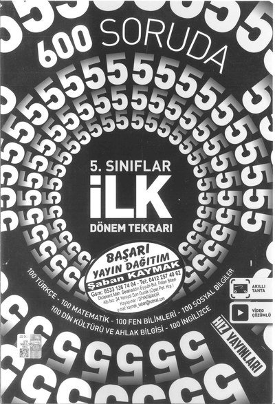 600 SORUDA İLK DÖNEM TEKRARI Panda Fotokopi & Baskı Merkezi