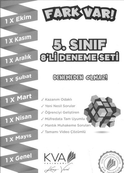 FARK VAR 8'Lİ DENEME SETİ Panda Fotokopi & Baskı Merkezi