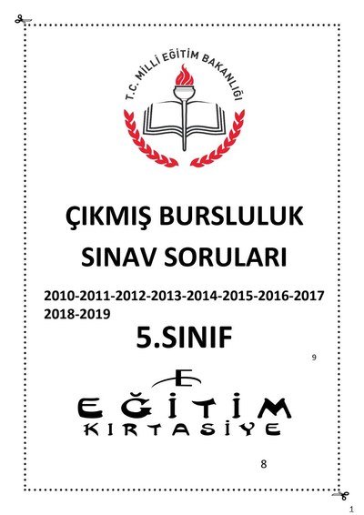 ÇIKMIŞ BURSLULUK SINAV SORULARI