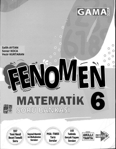 FENOMEN MATEMATİK SORU BANKASI Panda Fotokopi & Baskı Merkezi