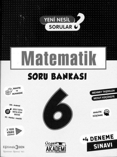 MATEMATİK SORU BANKASI Panda Fotokopi & Baskı Merkezi