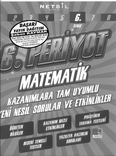 6. PERİYOT MATEMATİK YENİ NESİL SORULAR VE ETKİNLİKLER