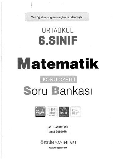 MATEMATİK KONU ÖZETLİ SORU BANKASI
