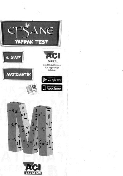 EFSANE YAPRAK TEST MATEMATİK Panda Fotokopi & Baskı Merkezi