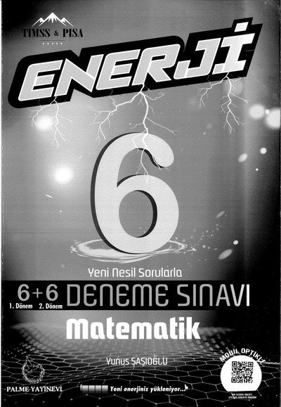 ENERJİ 6+6 DENEME SINAVI MATEMATİK Panda Fotokopi & Baskı Merkezi
