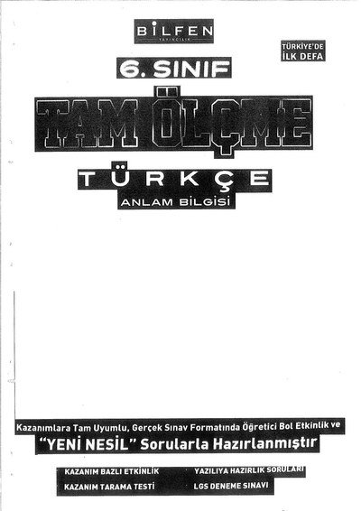 TAM ÖLÇME TÜRKÇE ANLAM BİLGİSİ Panda Fotokopi & Baskı Merkezi