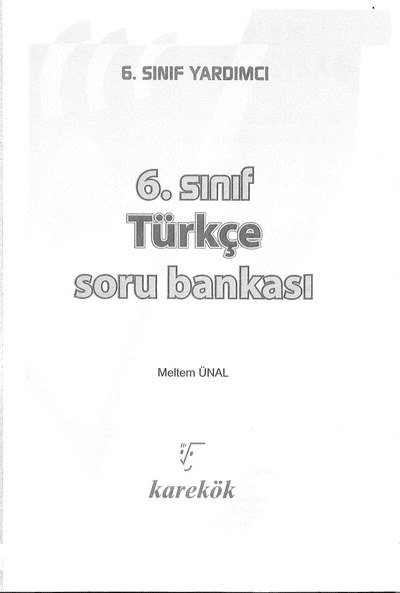 TÜRKÇE SORU BANKASI Panda Fotokopi & Baskı Merkezi
