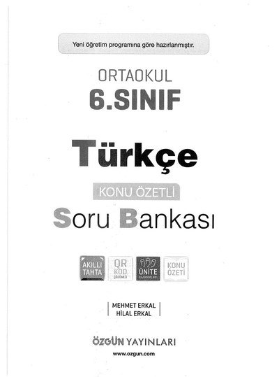 TÜRKÇE KONU ÖZETLİ SORU BANKASI