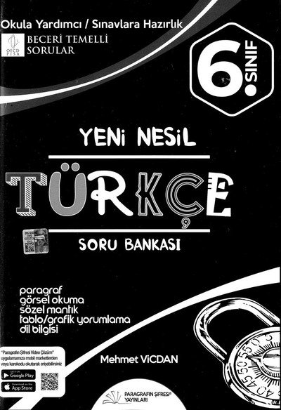 YENİ NESİL TÜRKÇE SORU BANKASI Panda Fotokopi & Baskı Merkezi