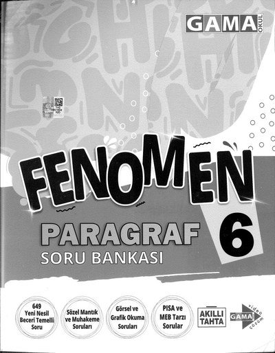 FENOMEN PARAGRAF SORU BANKASI Panda Fotokopi & Baskı Merkezi