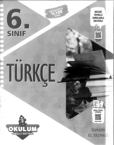 TÜRKÇE OKULUM AKILLI DEFTER Panda Fotokopi & Baskı Merkezi