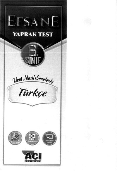 EFSANE TEST TÜRKÇE Panda Fotokopi & Baskı Merkezi