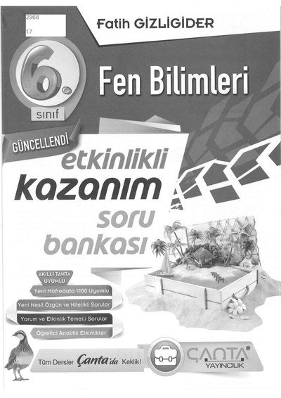 FEN BİLİMLERİ SORU BANKASI Panda Fotokopi & Baskı Merkezi