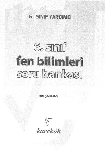 FEN BİLİMLERİ SORU BANKASI Panda Fotokopi & Baskı Merkezi
