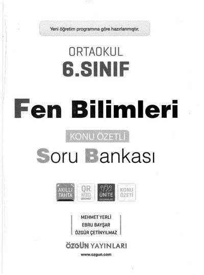 FEN BİLİMLERİ SORU BANKASI KONU ÖZETLİ Panda Fotokopi & Baskı Merkezi