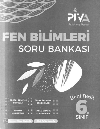 FEN BİLİMLERİ SORU BANKASI Panda Fotokopi & Baskı Merkezi