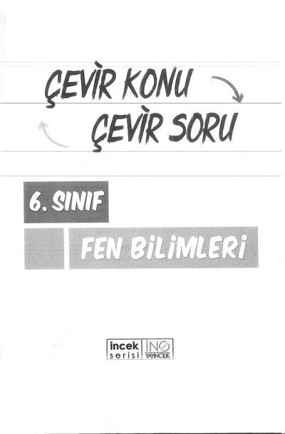 ÇEVİR KONU ÇEVİR SORU FEN BİLİMLERİ