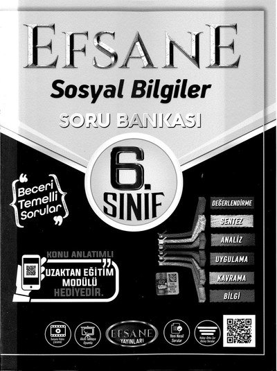 EFSANE SOSYAL BİLGİLER SORU BANKASI Panda Fotokopi & Baskı Merkezi