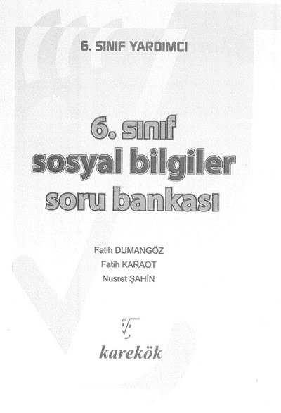 SOSYAL BİLGİLER SORU BANKASI Panda Fotokopi & Baskı Merkezi