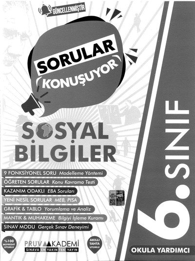 SORULAR KONUŞUYOR SOSYAL BİLGİLER