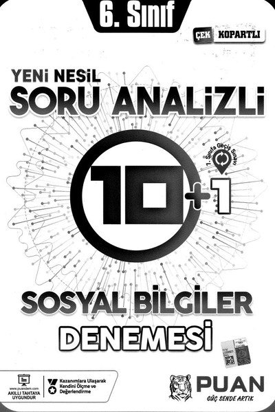 SORU ANALİZİ 10+1 SOSYAL BİLGİLER DENEMESİ Panda Fotokopi & Baskı Merkezi
