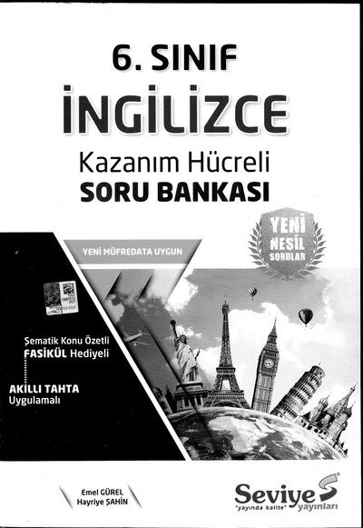 İNGİLİZCE KAZANIM HÜCRELİ SORU BANKASI Panda Fotokopi & Baskı Merkezi