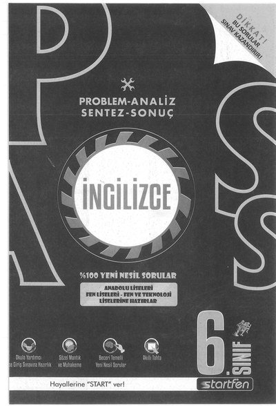 PROBLEM ANALİZ SENTEZ SONUÇ İNGİLİZCE Panda Fotokopi & Baskı Merkezi