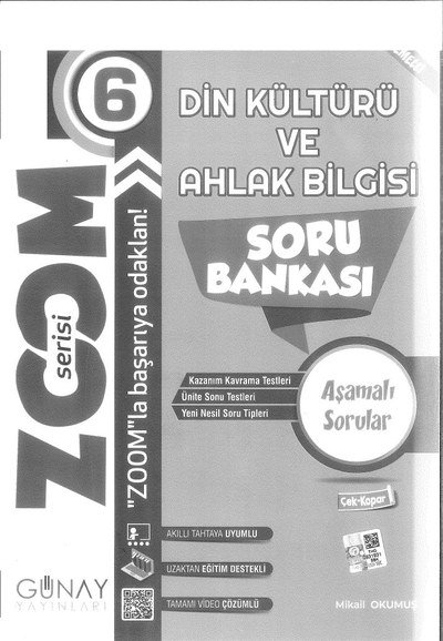 DİN KÜLTÜRÜ VE AHLAK BİLGİSİ SORU BANKASI Panda Fotokopi & Baskı Merkezi