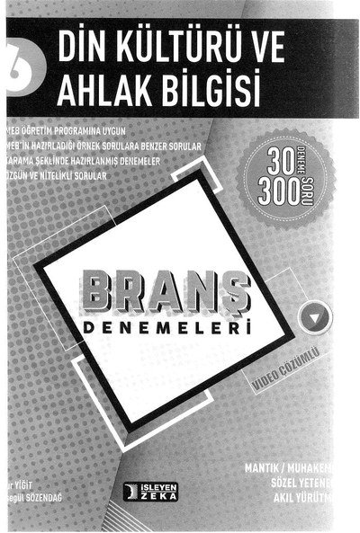 DİN KÜLTÜRÜ VE AHLAK BİLGİSİ BRANŞ DENEMELERİ Panda Fotokopi & Baskı Merkezi