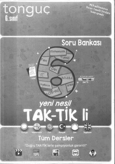 TAK-TİK'Lİ TÜM DERSLER SORU BANKASI Panda Fotokopi & Baskı Merkezi