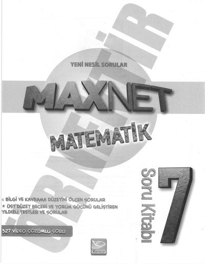 MAXNET MATEMATİK SORU KİTABI