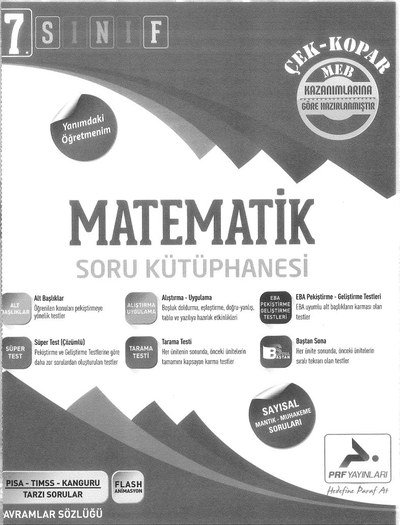 MATEMATİK SORU KÜTÜPHANESİ