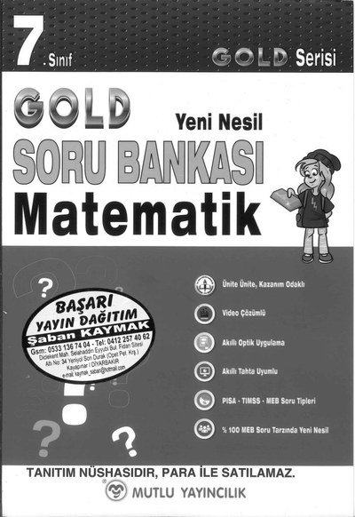 GOLD SORU BANKASI MATEMATİK Panda Fotokopi & Baskı Merkezi