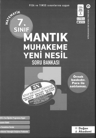 MANTIK MUHAKEME YENİ NESİL MATEMATİK SORU BANKASI Panda Fotokopi & Baskı Merkezi