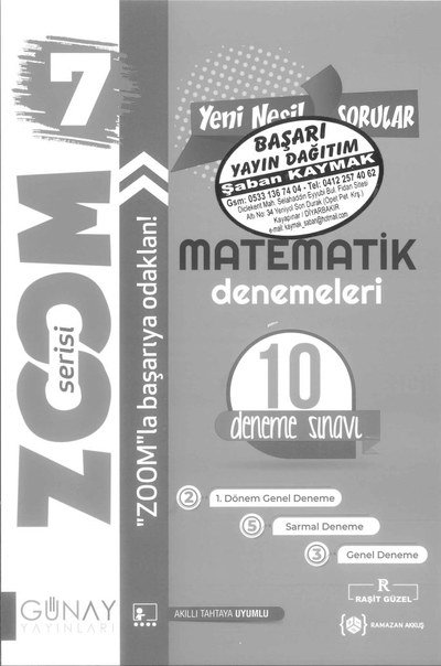 MATEMATİK DENEMELERİ 10 DENEME SINAVI Panda Fotokopi & Baskı Merkezi