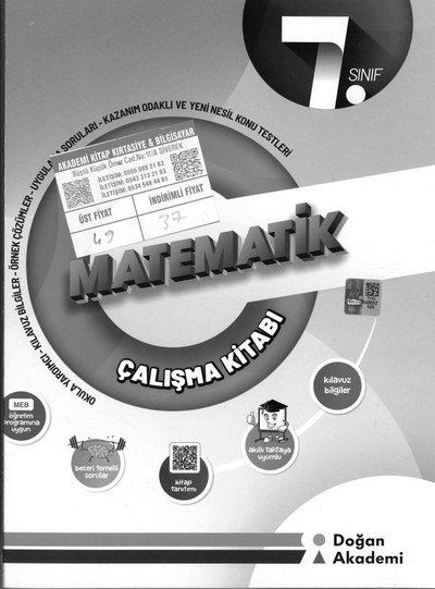 MATEMATİK ÇALIŞMA KİTABI Panda Fotokopi & Baskı Merkezi