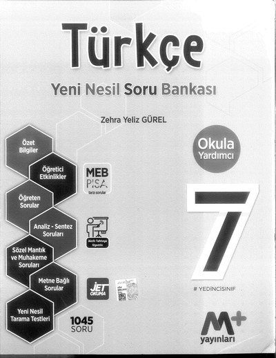 TÜRKÇE YENİ NESİL SORU BANKASI Panda Fotokopi & Baskı Merkezi