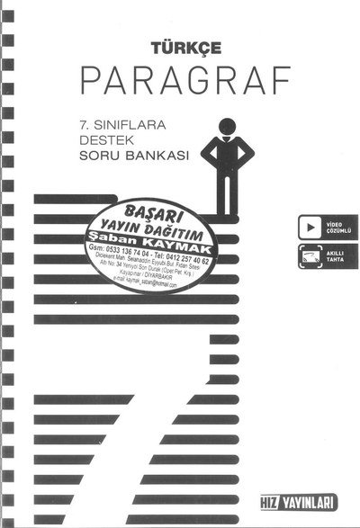 TÜRKÇE PARAGRAF DESTEK SORU BANKASI Panda Fotokopi & Baskı Merkezi