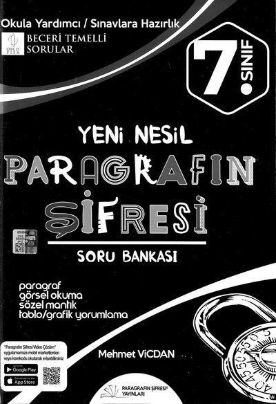 YENİ NESİL PARAGRAFINŞİFRESİ SORU BANKASI Panda Fotokopi & Baskı Merkezi