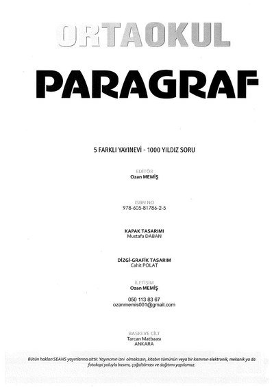 ORTAOKUL PARAGRAF Panda Fotokopi & Baskı Merkezi