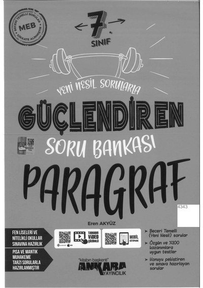 GÜÇLENDİREN SORU BANKASI PARAGRAF Panda Fotokopi & Baskı Merkezi