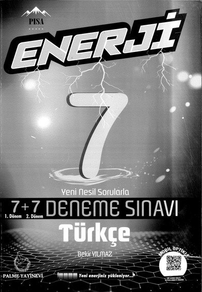 ENERJİ 7+7 DENEME SINAVI TÜRKÇE Panda Fotokopi & Baskı Merkezi