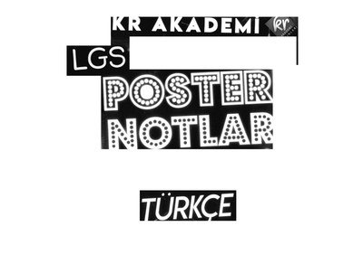 LGS POSTER NOTLAR TÜRKÇE Panda Fotokopi & Baskı Merkezi