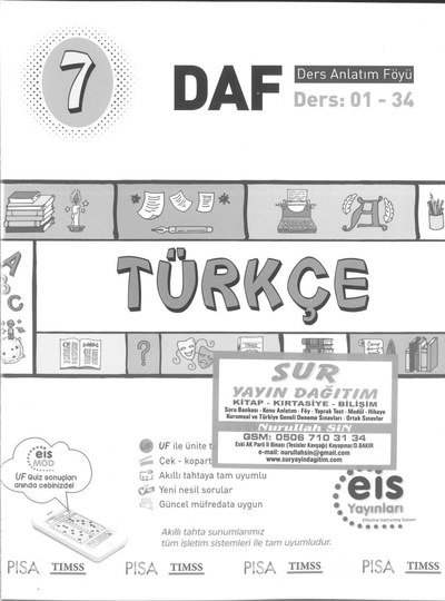 TÜRKÇE DERS ANLATIM FÖYÜ
