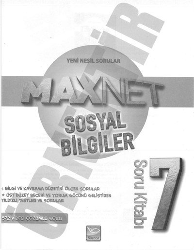 MAXNET SOSYAL BİLGİLER SORU KİTABI Panda Fotokopi & Baskı Merkezi